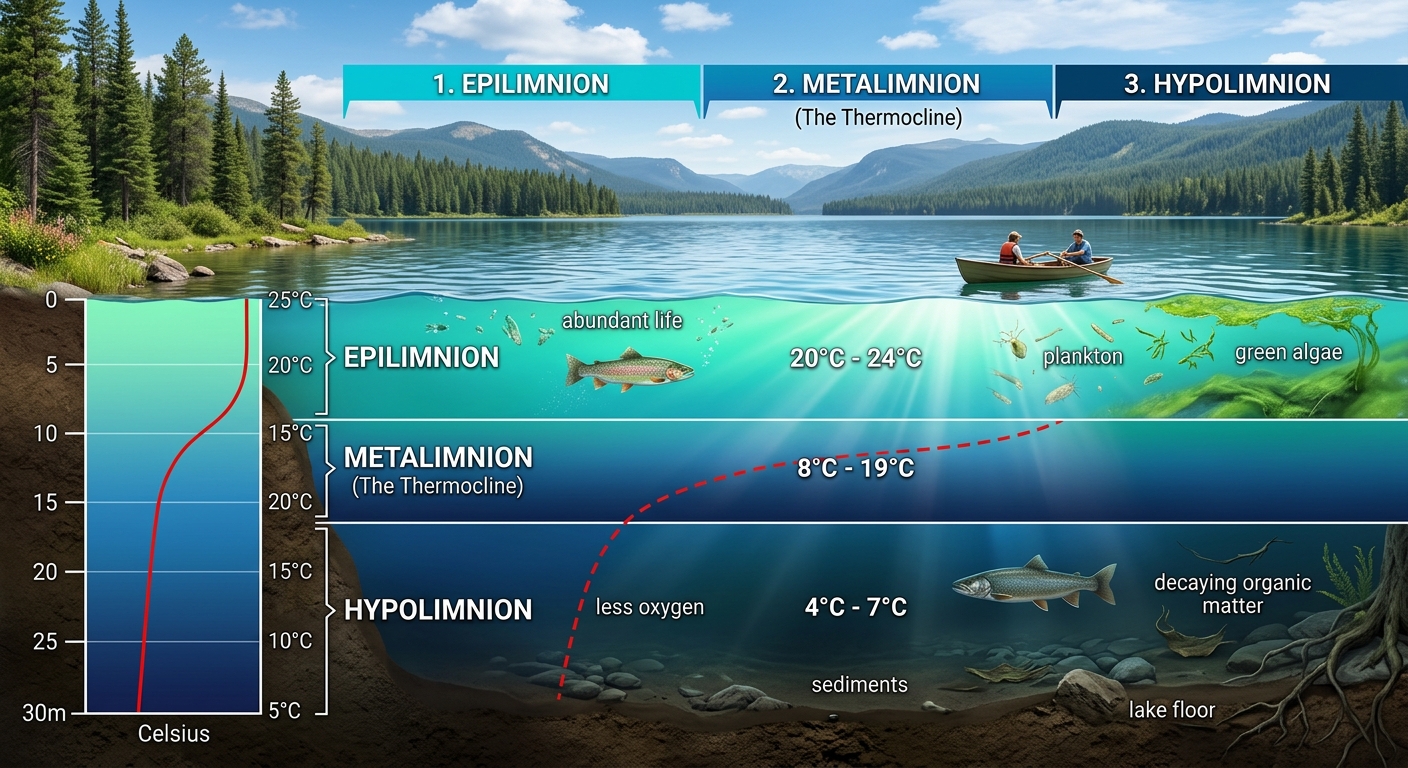 Temperature stratification